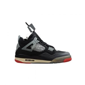 Alternative view of Air Jordan 4 Bred- Off White