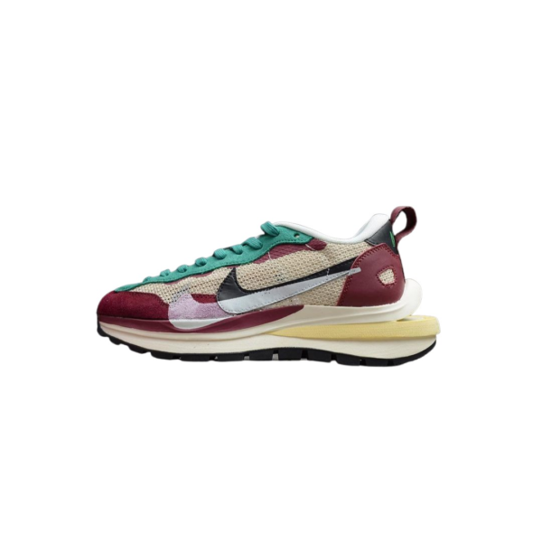 Nike Vaporwaffle Sacai Villian Red and Neptune Green