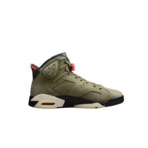Alternative view of Air Jordan 6 Travis Scott Olive