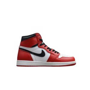 Alternative view of Air Jordan 1 Retro Lost and Found Red