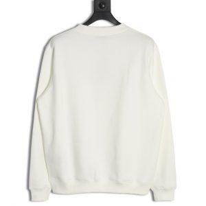 Alternative view of Dior Velvet Crewneck Sweatshirt White With Embroidered Silver Label