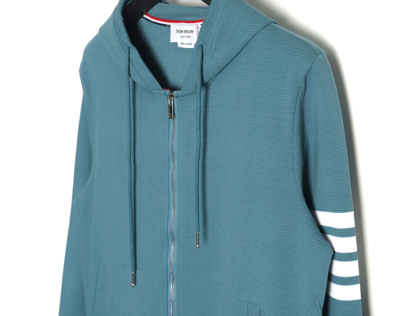 Thom Browne Water Ripple Waffle zip Jacket - Image 3