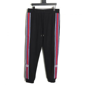 Gucci Double G Three-color Striped Webbing Trousers