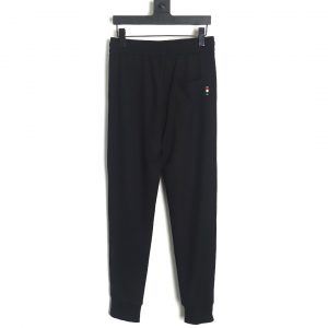 Alternative view of Moncler Embroidered Logo Waffle Trousers Black