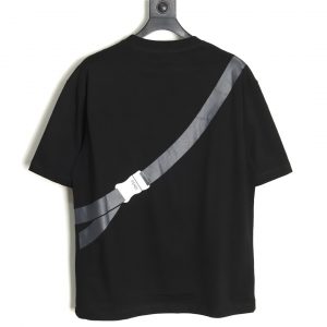Alternative view of Fendi Short Sleeve Printed Chest Bag Black