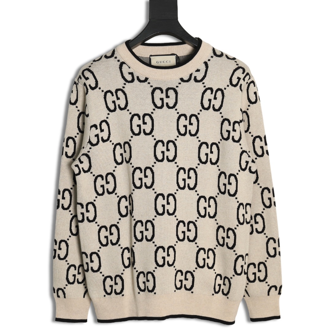 Gucci Classic Double G Jacquard Sweater