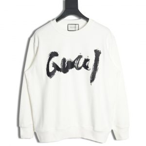 Gucci x Balenciaga Graffiti Letter Print White