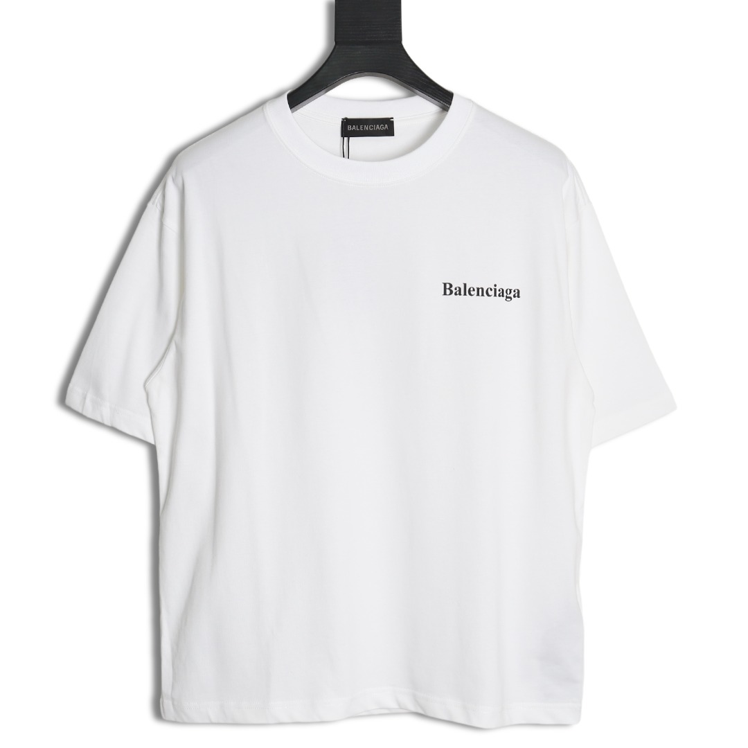 Balenciaga letter printed short sleeve
