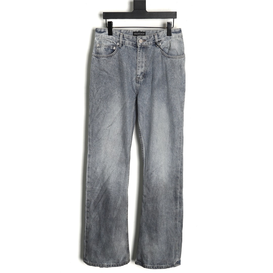 Balenciaga Blue Boot Cut Denim Pants