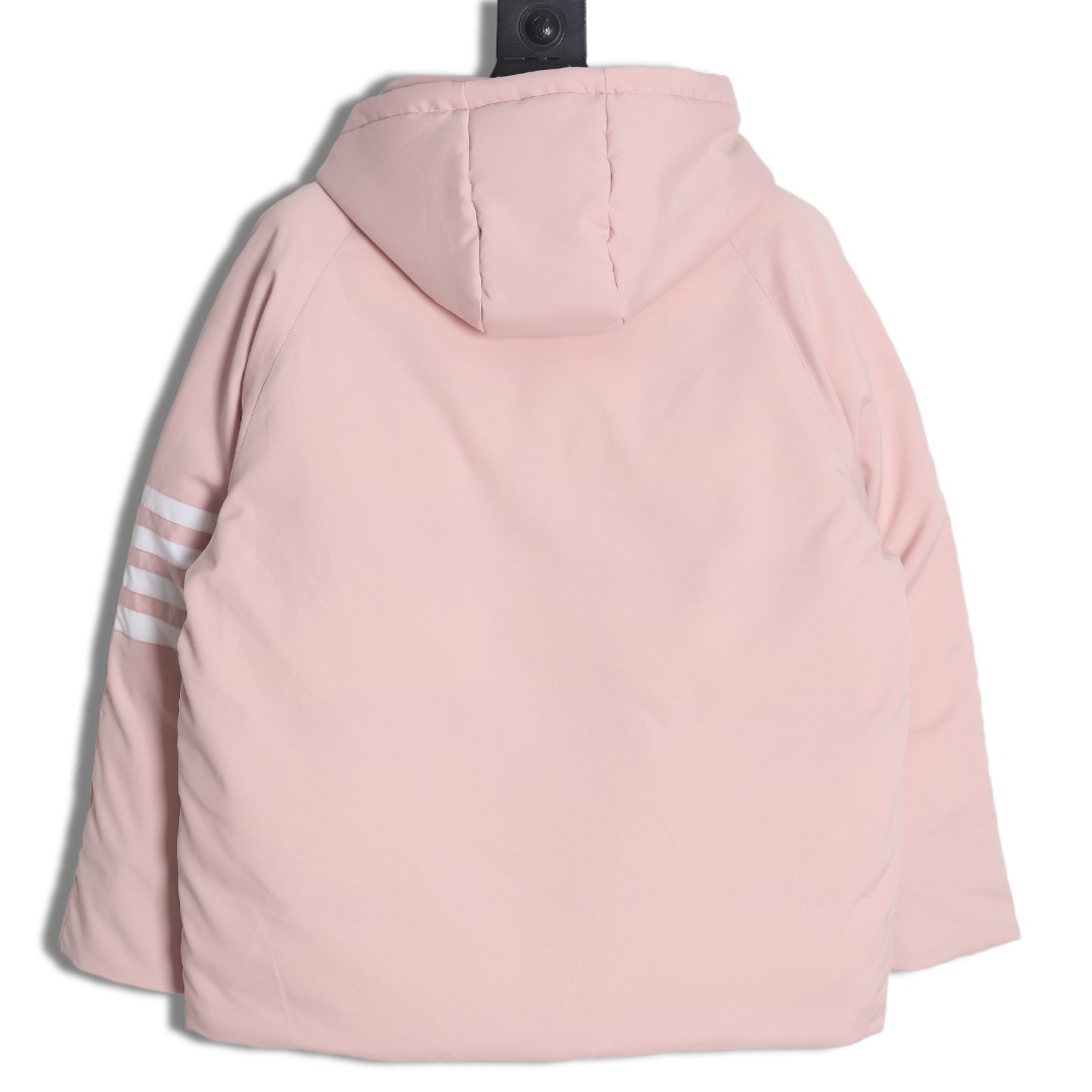 Thom Browne Classic Four Bar Parka Coat pink - Image 2