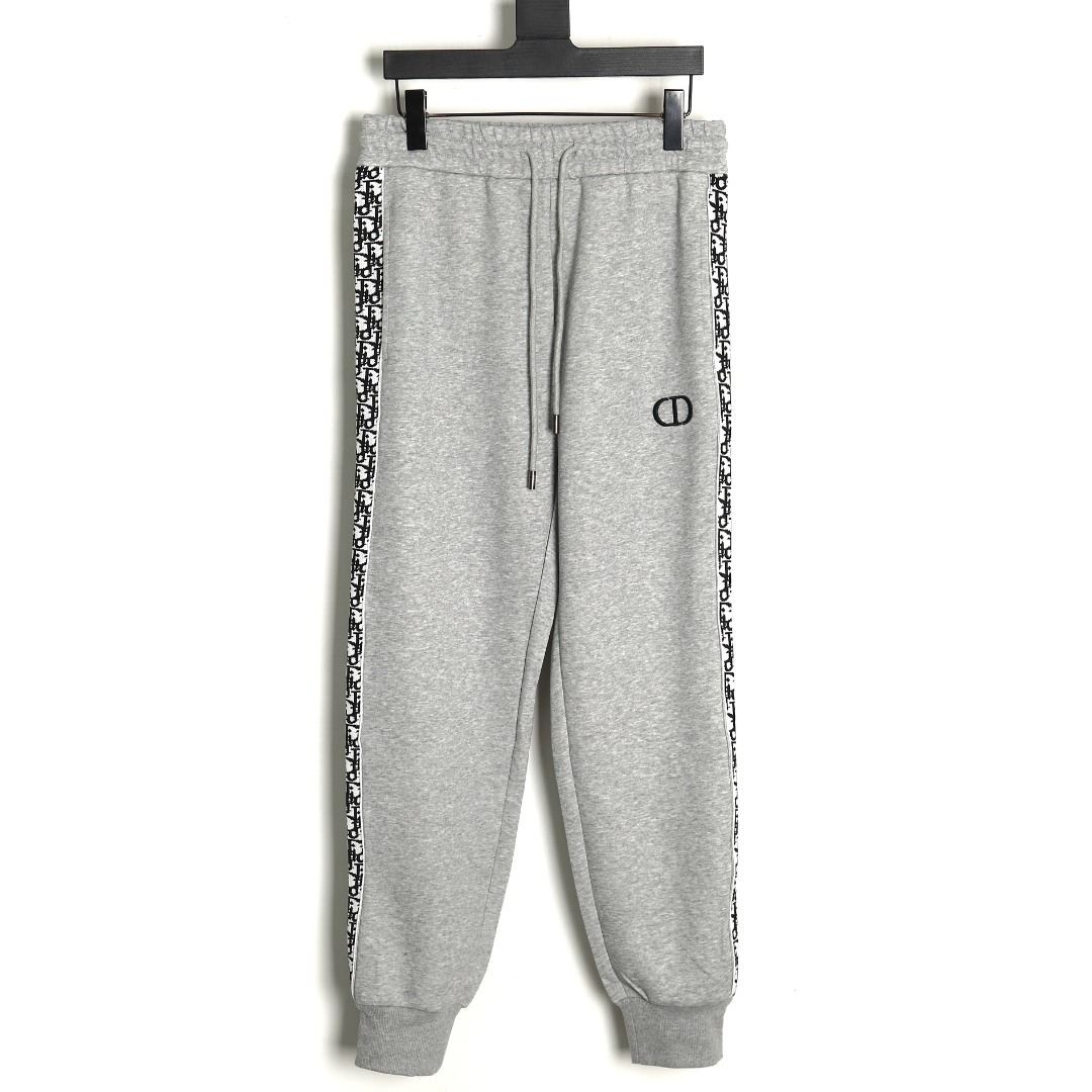 Dior With Antique Flower Print On The Sides Gray