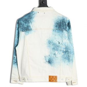 Alternative view of Louis Vuitton Starry Sky Spray Gradient Blue and White Jacket