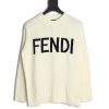 Fendi Crew-neck Sweater With Letter Logo On The Chest