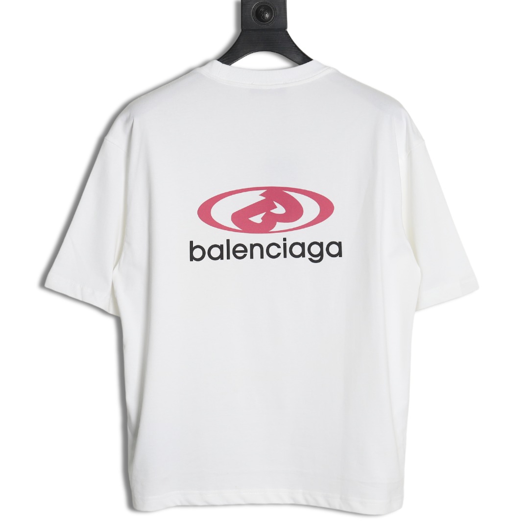 Balenciaga letter printed short sleeve - Image 2