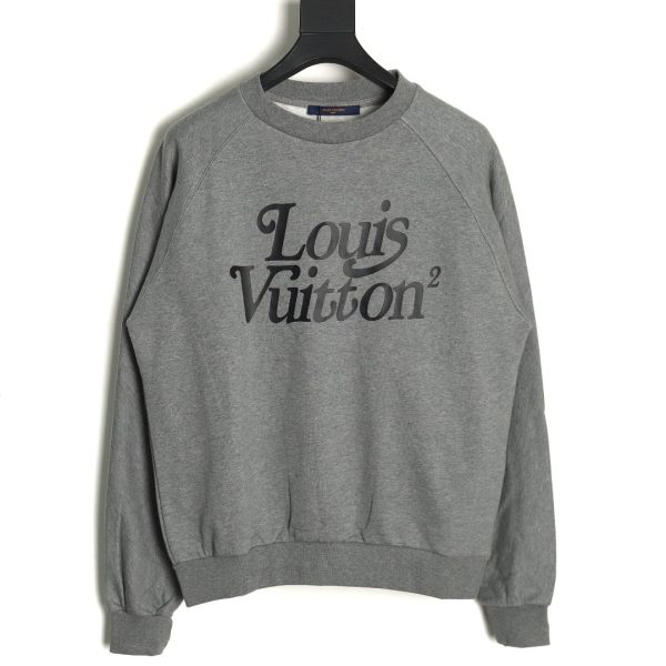 Louis Vuitton Gray Crew-neck Sweatshirt With Raglan Sleeves