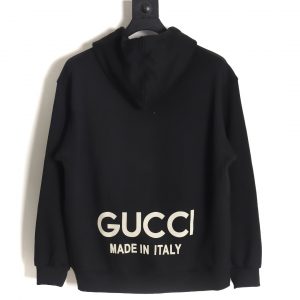Alternative view of Gucci Letter Hooded Sweatshirt Black