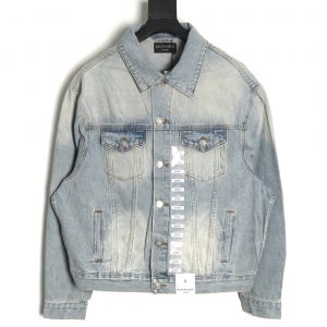 Balenciaga Size Logo Denim Jacket