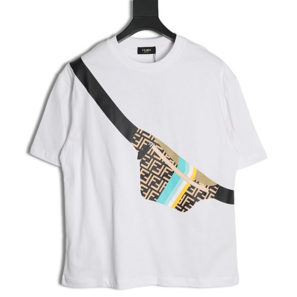 Fendi Short Sleeve Printed Chest Bag