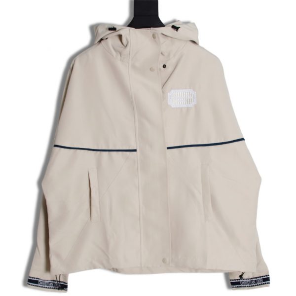Jacket With Embroidered Patch With Silver Dior logo