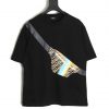 Fendi Short Sleeve Printed Chest Bag Black