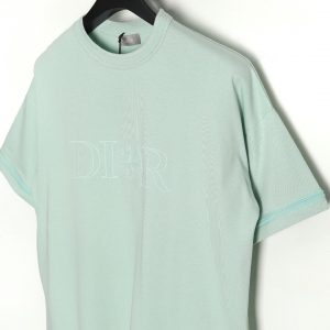 Alternative view of Dior Stone Island Logo Set With Embroidery On The Sleeve In Aqua Green