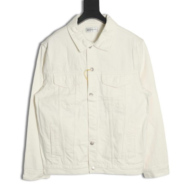 Balenciaga Classic Back Letter Denim Jacket