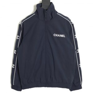 Chanel Retro Zipper With Embroidered Slogan
