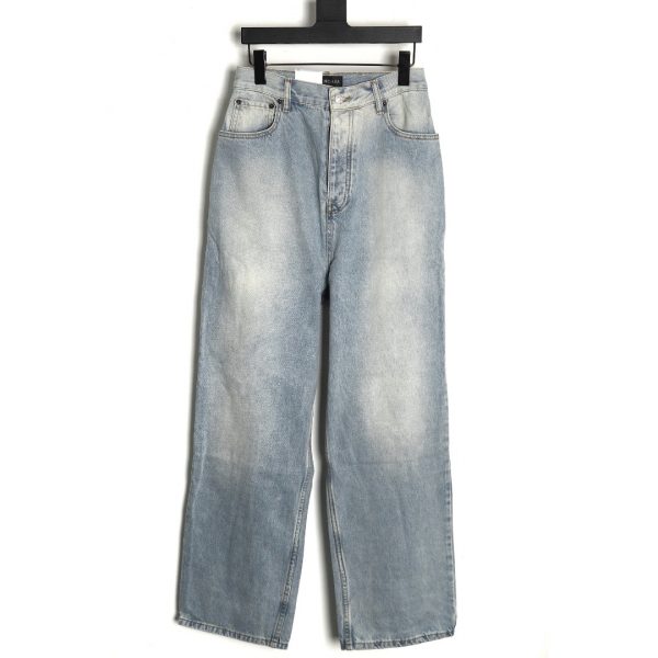 Balenciaga Denim Pants With Logo Size