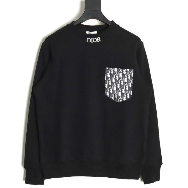 Dior Sweatshirt With Pocket And Antique Flower Patch
