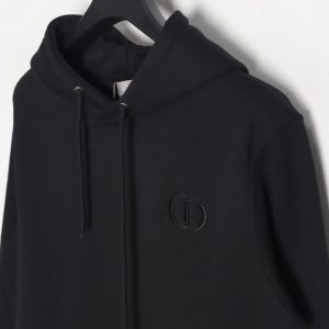Alternative view of Dior Classic CD Embroidered Hoodie Black