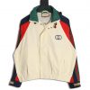 Gucci Cotton and Nylon Blend Raglan Long Sleeve Hooded Jacket
