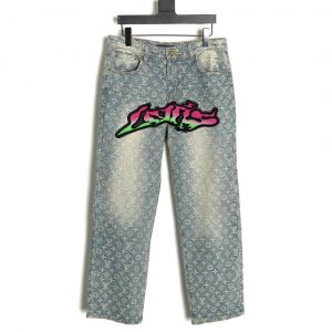 Louis Vuitton Graffiti  Embroidered Jeans