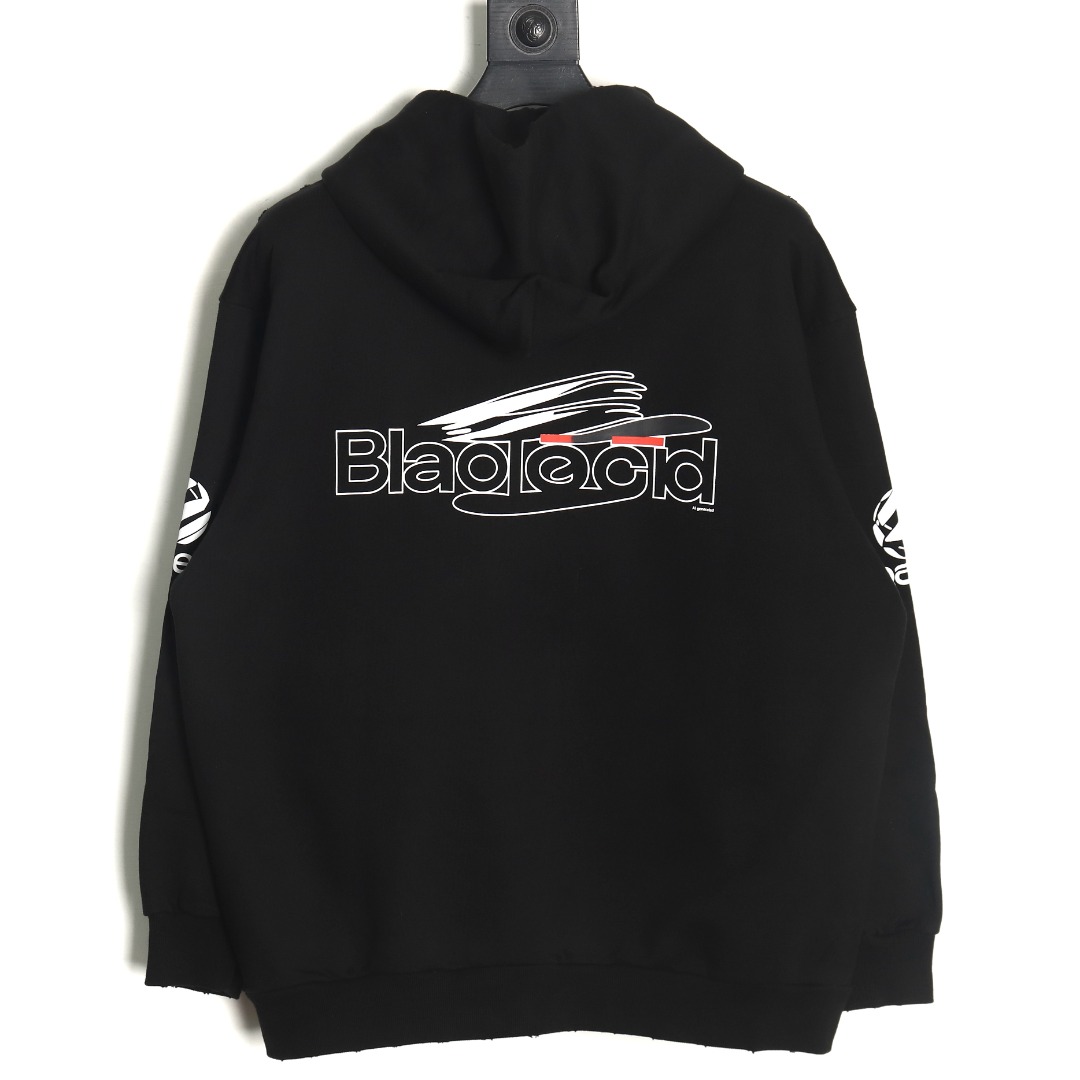 Balenciaga Ai Hoodie Black - Image 2