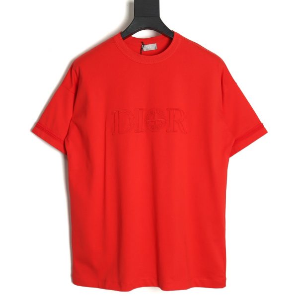 Dior Stone Island Logo Set With Embroidery On The Sleeve Red