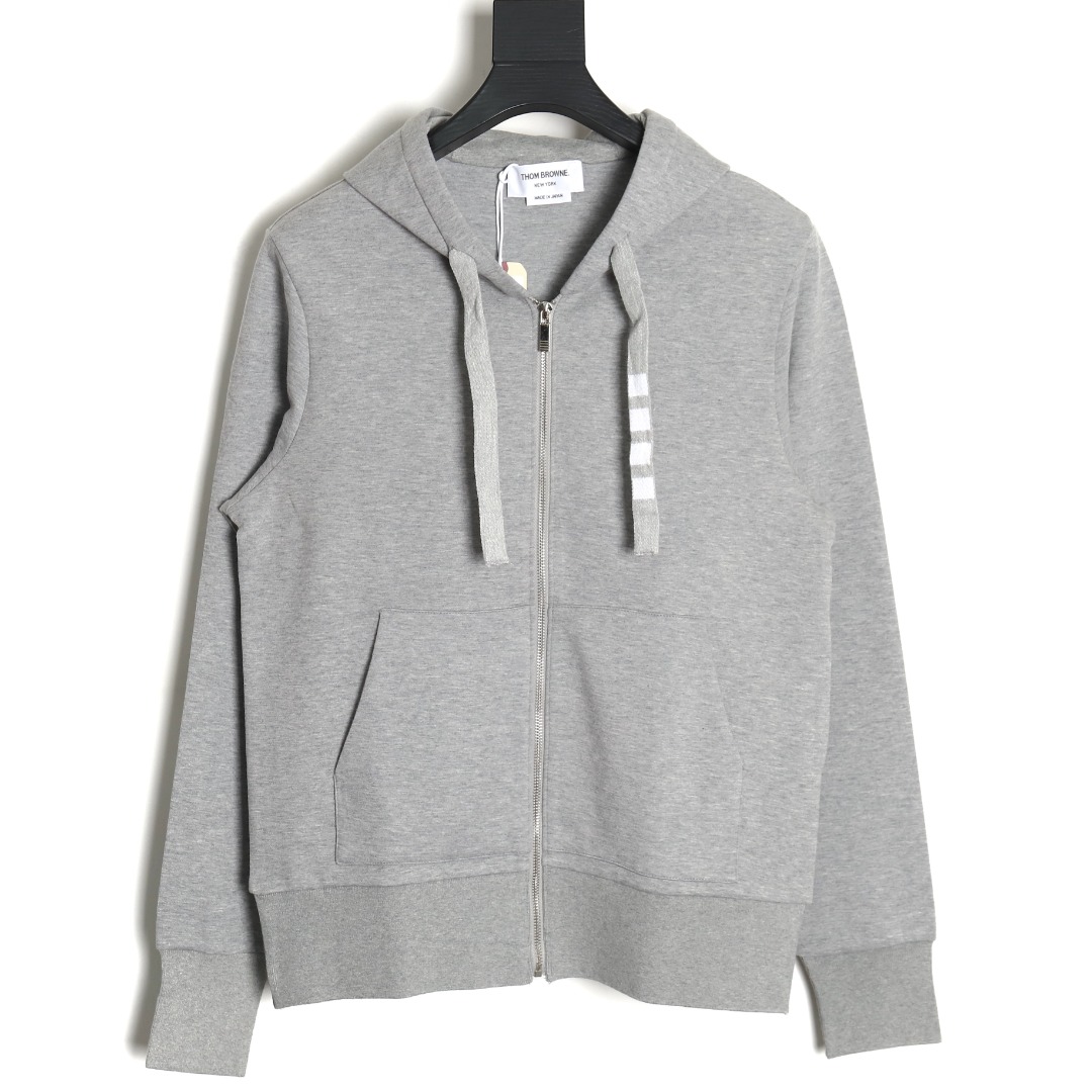 Thom Browne Drawstring Zip-Up Jacket