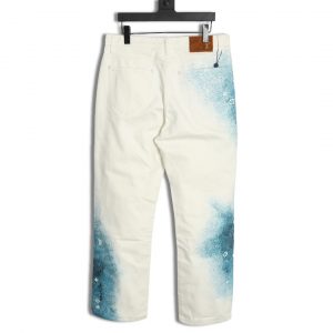 Alternative view of Louis Vuitton Starry Sky Spray Blue and White Gradient Jeans