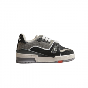 Alternative view of Louis Vuitton LV Trainer Black White Gray