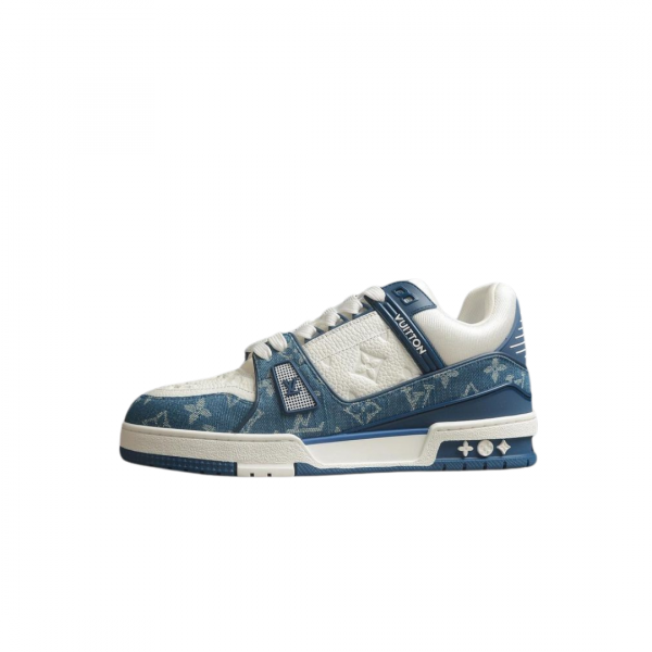 Louis Vuitton LV Trainer Blue Jeans