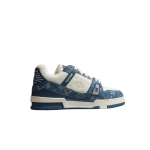 Alternative view of Louis Vuitton LV Trainer Blue Jeans