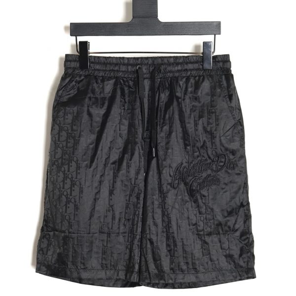 Dior Shorts With Dark Jacquard Print
