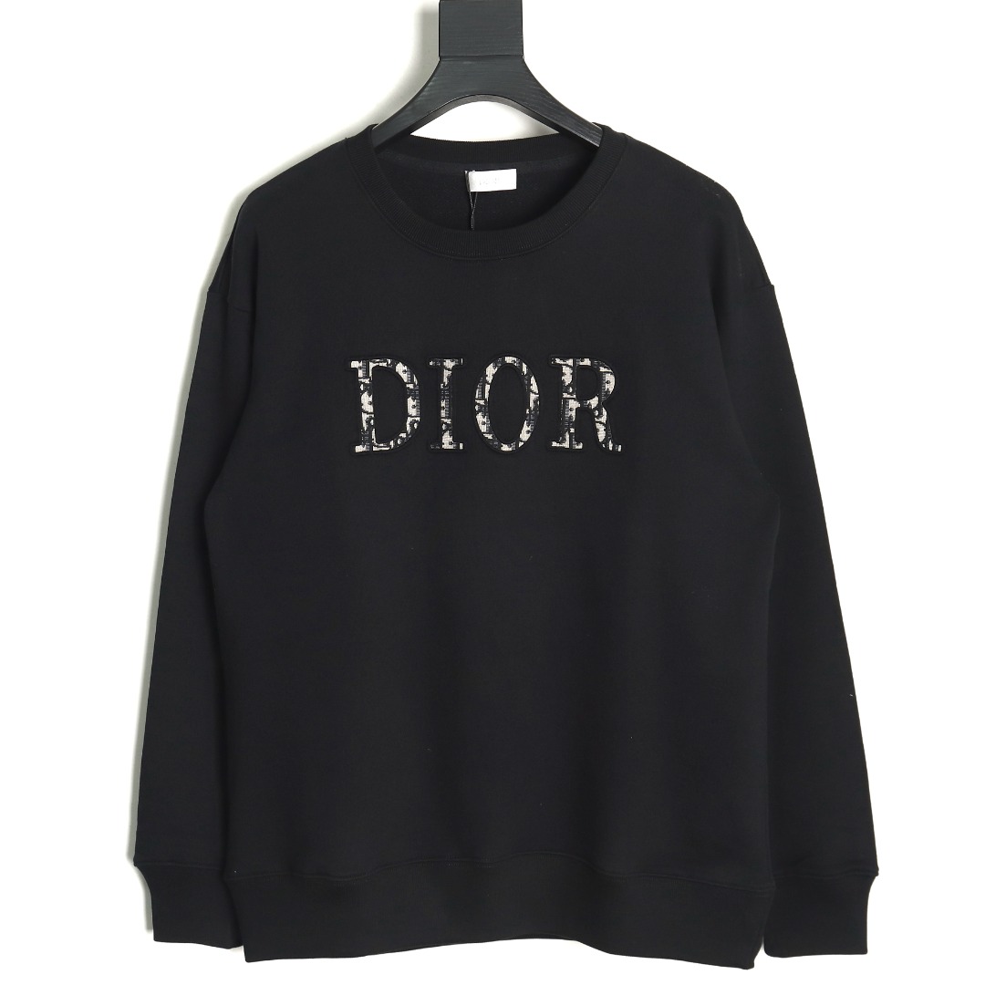 Dior Sweatshirt With Lettering And Antique Flower Patch