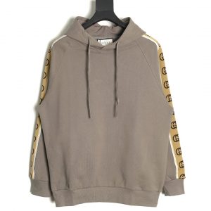 Gucci Coffe Hoodie With Reflective Fabric