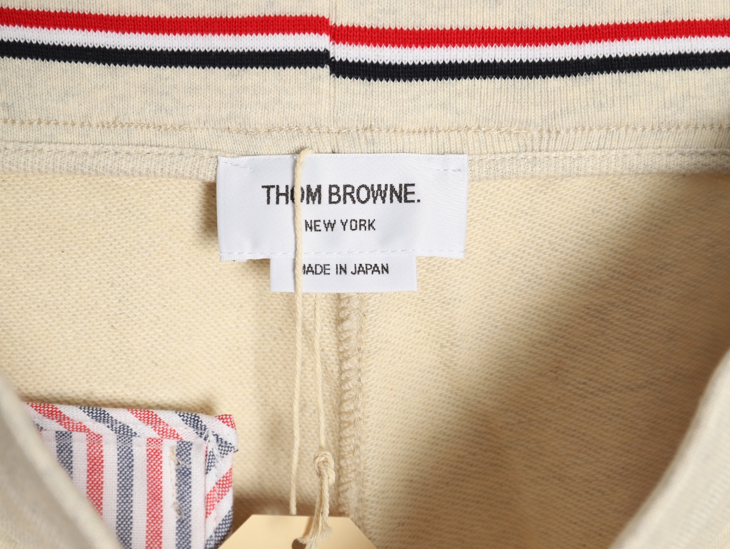 Thom Browne Gold Anchor Embroidery Thread Shorts - Image 3
