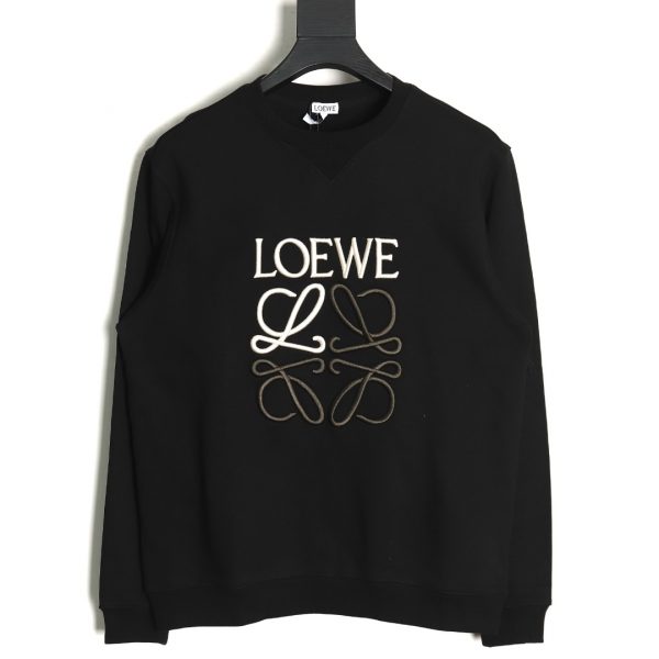 Loewe Classic Sweatshirt With Round Neck And Large Embroidered Logo