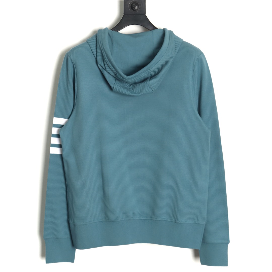 Thom Browne Water Ripple Waffle zip Jacket - Image 2