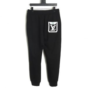 Alternative view of Louis Vuitton Black Embroidered Logo Trousers