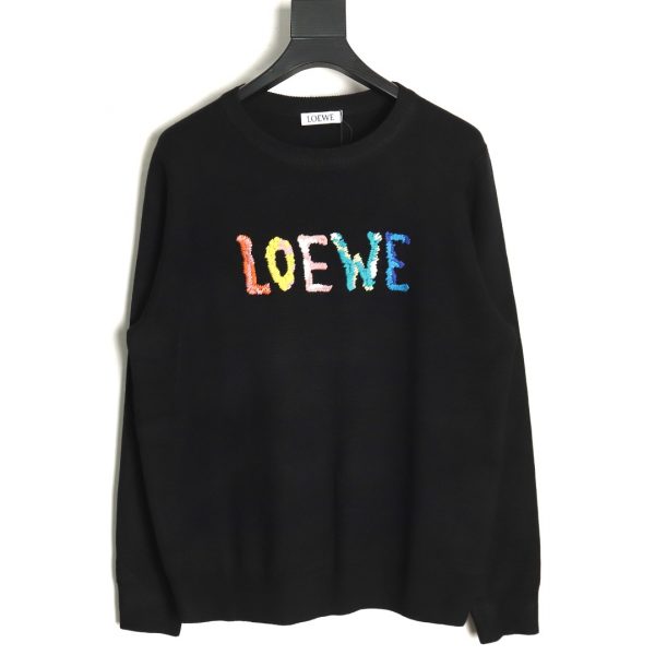 Loewe Sweater Embroidered Worn Fabric