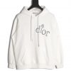 Dior Hoodie With Small Flower Embroidery