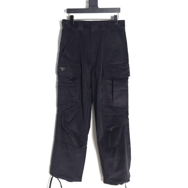 Prada Black Corduroy Jumpsuit