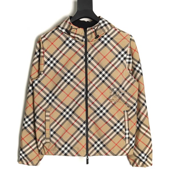 Burberry Reversible Checked Hooded Jacket